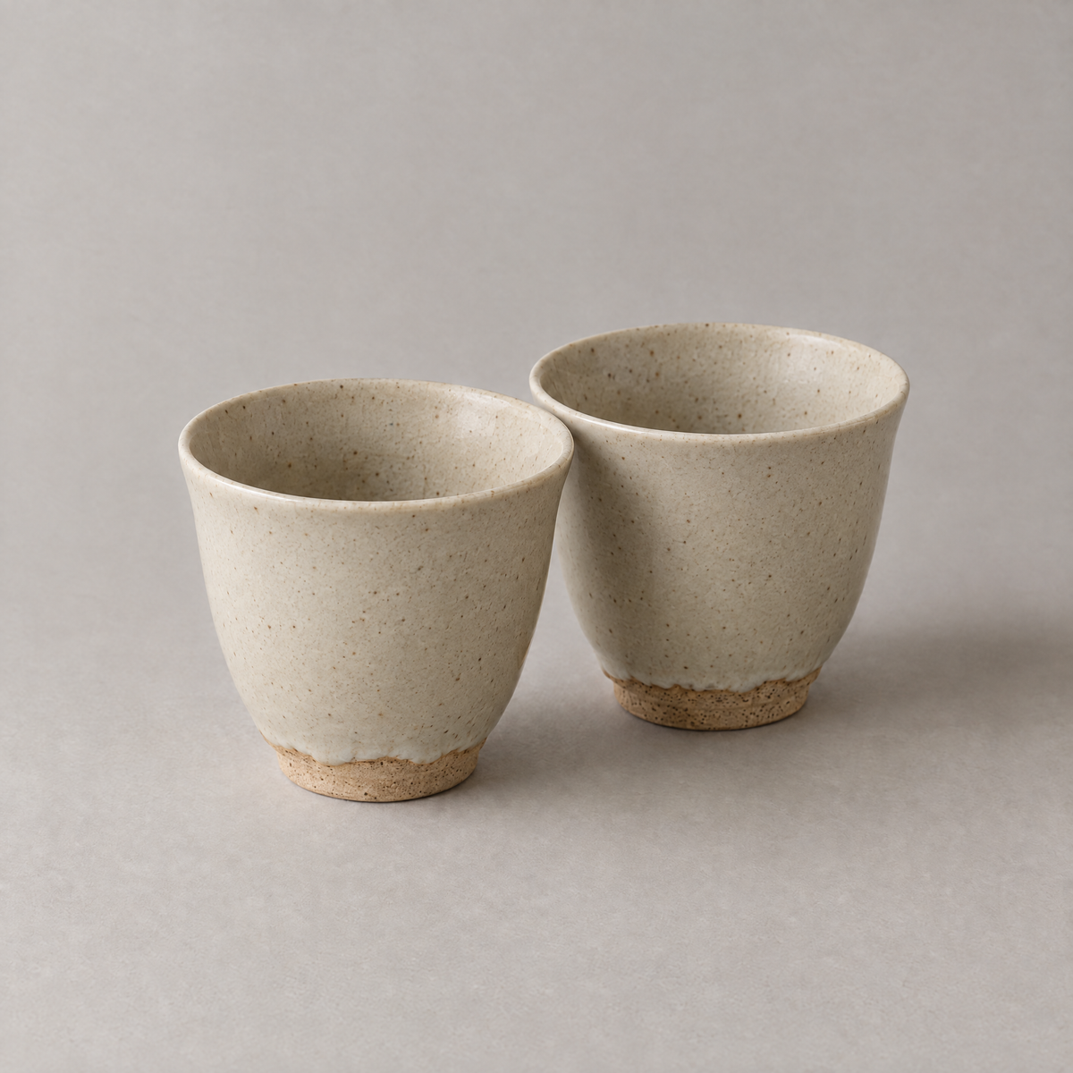 Two Tea Cups in Ash glaze